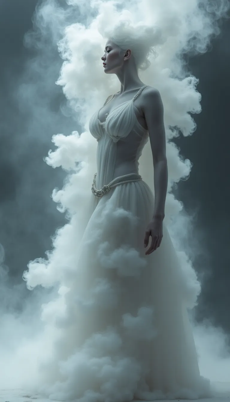 Imagem mulher neblina 